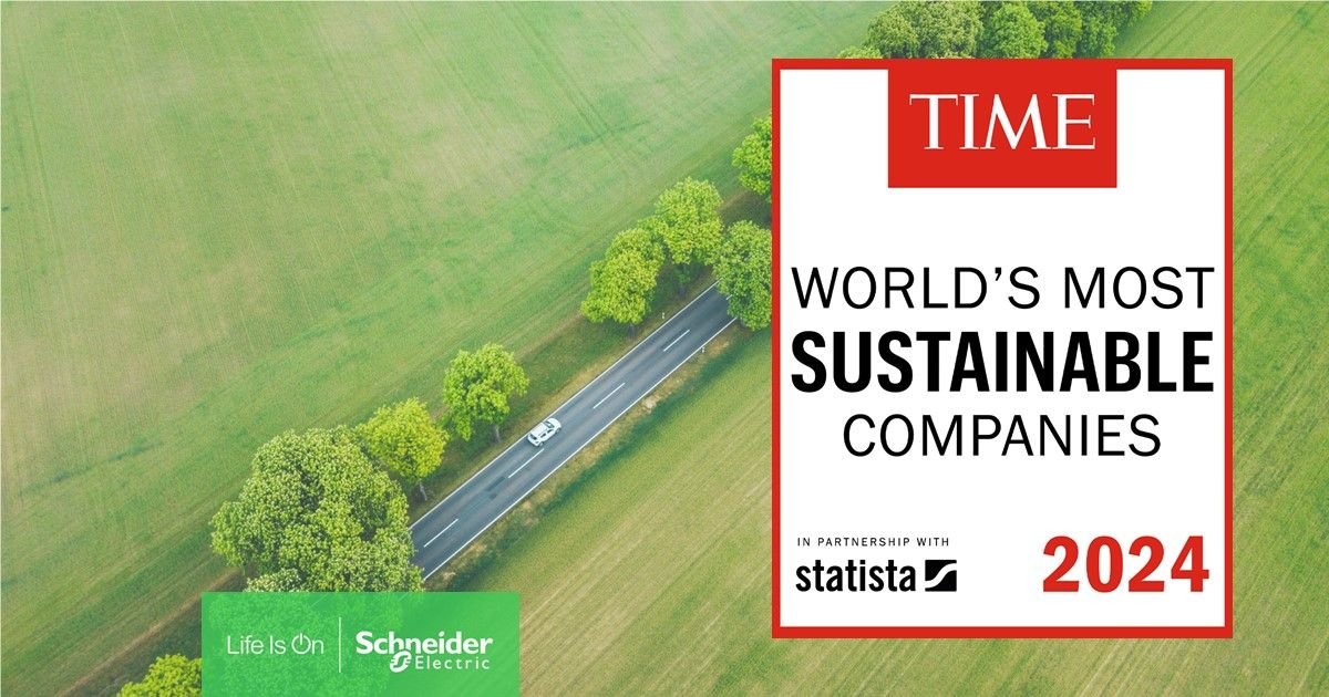 Schneider Electric eleita a empresa mais sustentável do mundo em 2024