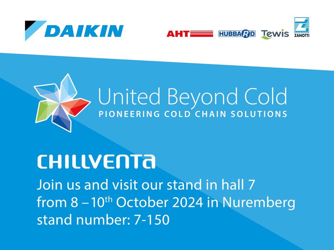 Daikin Europa apresenta novas soluções na Chillventa 2024